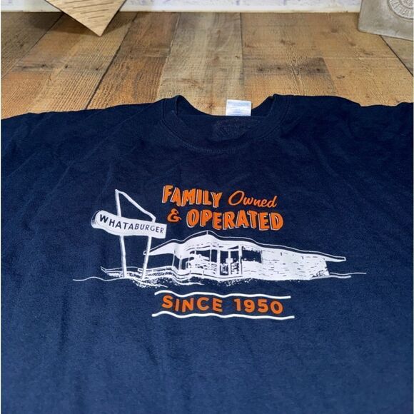 Whataburger Restaurant Family Convention 2011 Souvenir Blue T Shirt Size XL - Picture 4 of 11